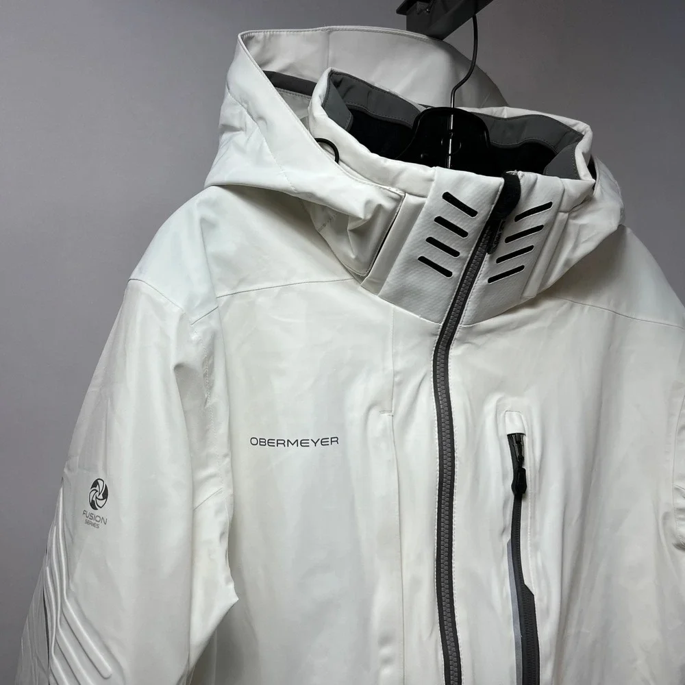 OBERMEYER Men's White Stout Jacket L